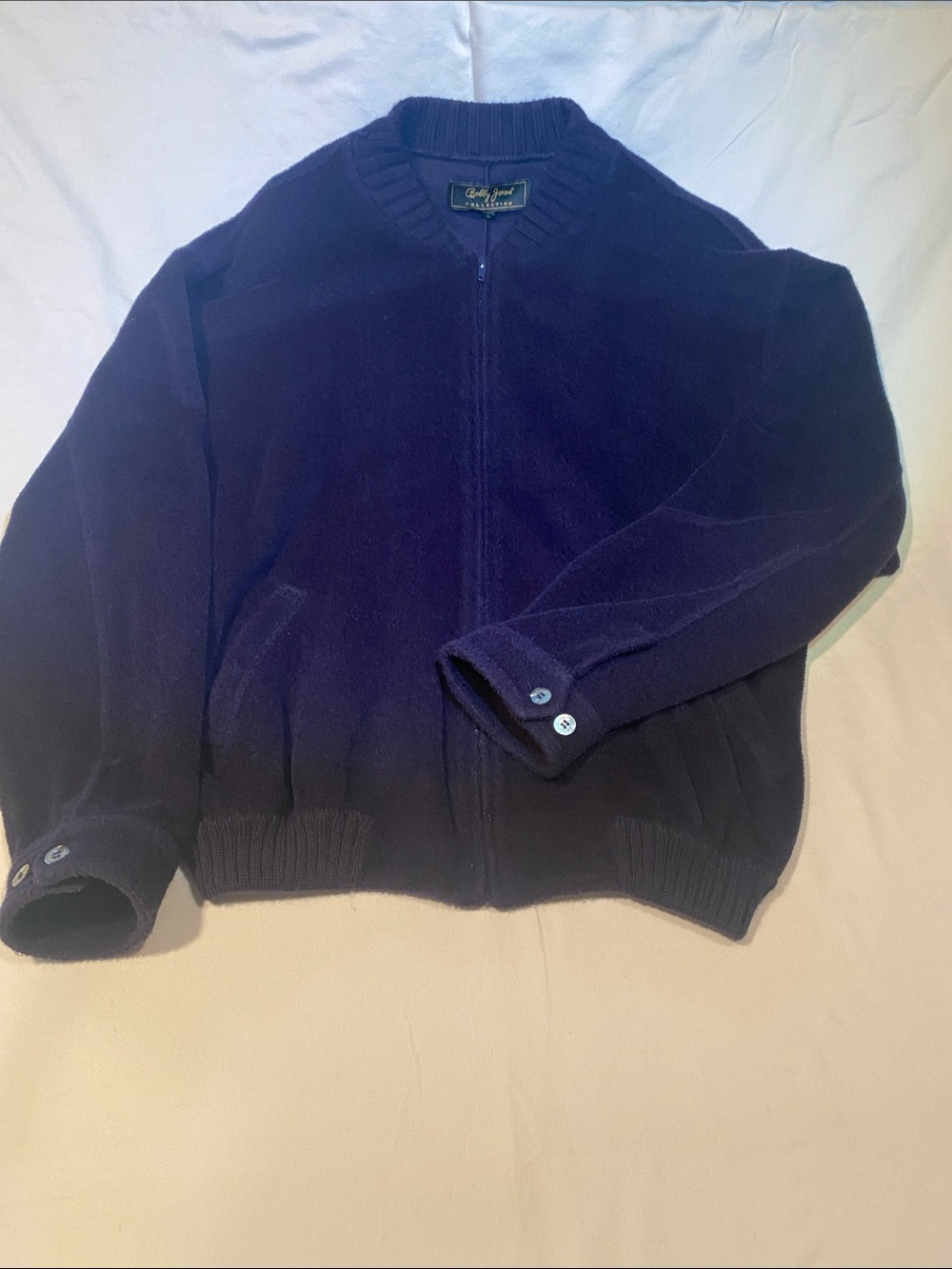 Bobby Jones Men's Zip-Up Sweater Jacket - Deep Navy